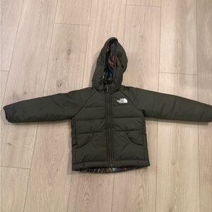 The North Face Dark Green Reversible Quilted Jacket